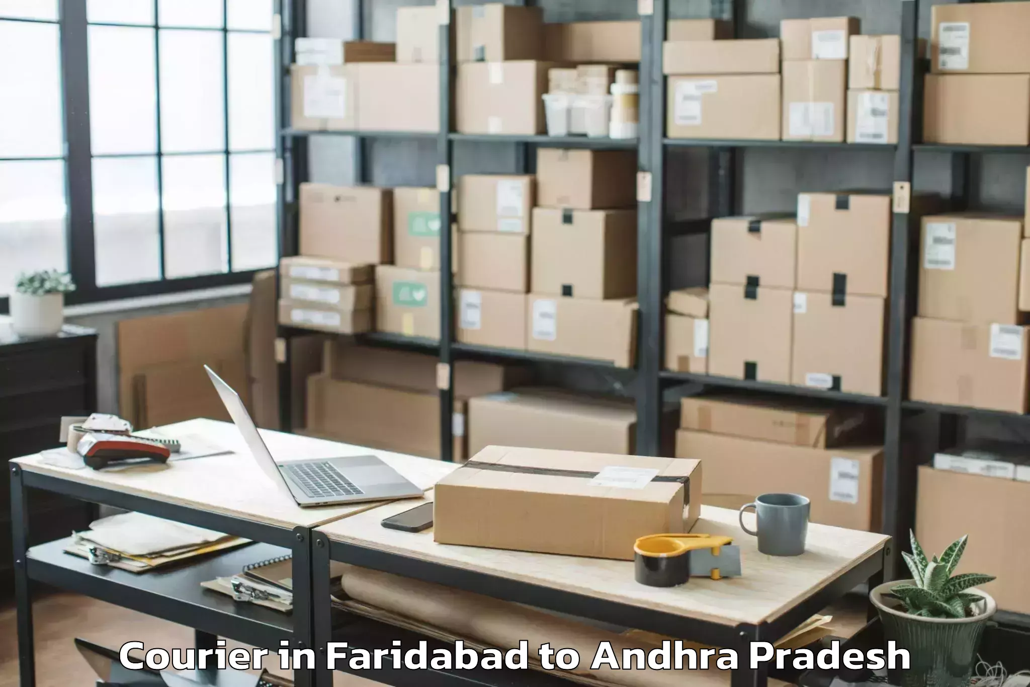 Trusted Faridabad to Tadikalapudi Courier